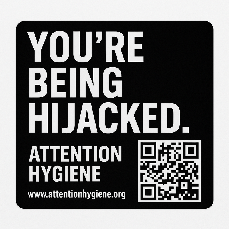 Attention Hygiene Sticker